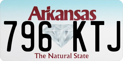 AR license plate 796KTJ