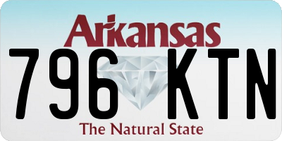 AR license plate 796KTN
