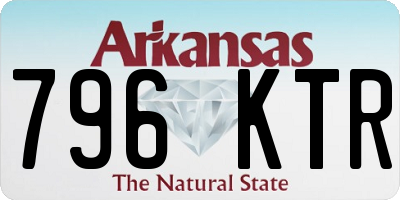 AR license plate 796KTR