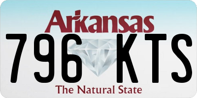 AR license plate 796KTS
