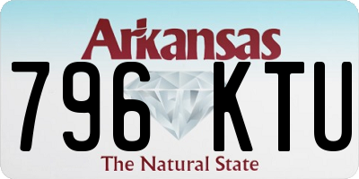 AR license plate 796KTU