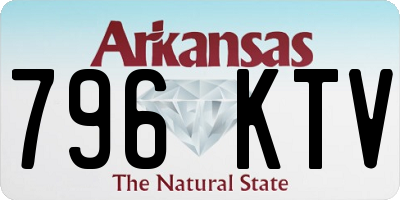 AR license plate 796KTV