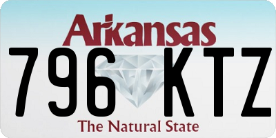 AR license plate 796KTZ