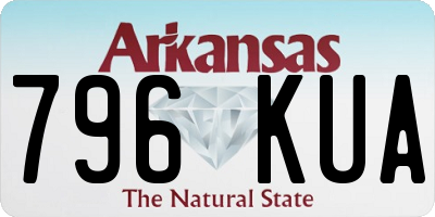 AR license plate 796KUA