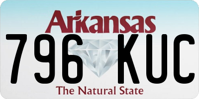 AR license plate 796KUC