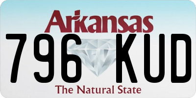 AR license plate 796KUD