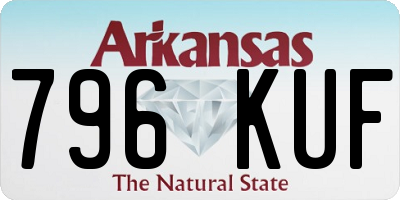 AR license plate 796KUF