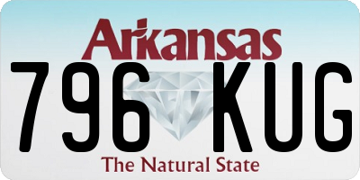 AR license plate 796KUG