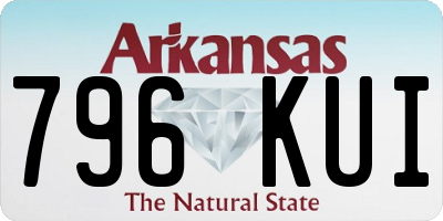 AR license plate 796KUI