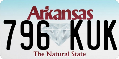 AR license plate 796KUK