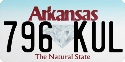AR license plate 796KUL