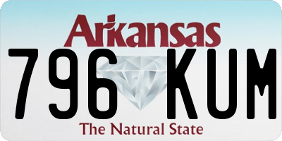 AR license plate 796KUM