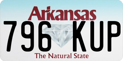 AR license plate 796KUP