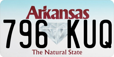 AR license plate 796KUQ
