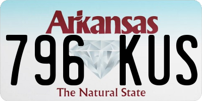 AR license plate 796KUS