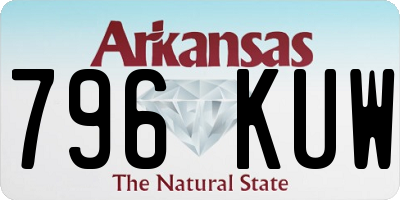 AR license plate 796KUW