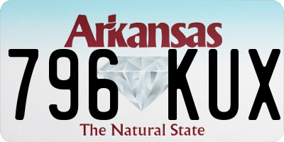 AR license plate 796KUX