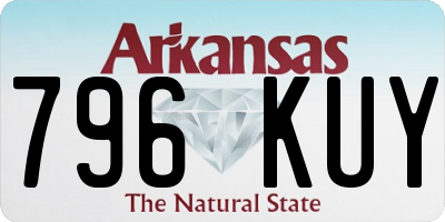 AR license plate 796KUY