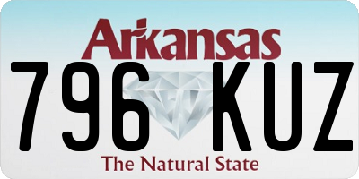 AR license plate 796KUZ