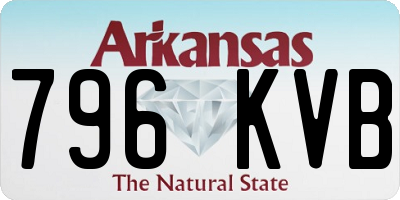 AR license plate 796KVB