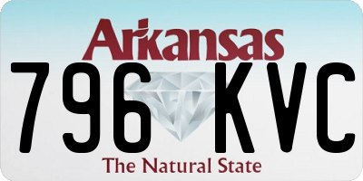 AR license plate 796KVC