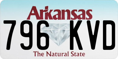 AR license plate 796KVD