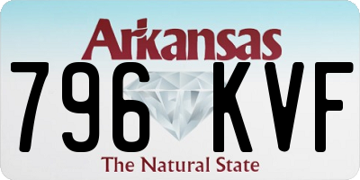 AR license plate 796KVF