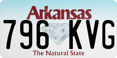 AR license plate 796KVG