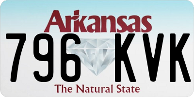AR license plate 796KVK