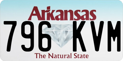 AR license plate 796KVM