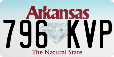 AR license plate 796KVP