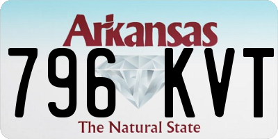 AR license plate 796KVT