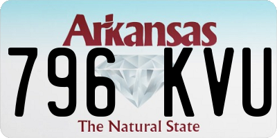 AR license plate 796KVU