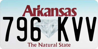 AR license plate 796KVV
