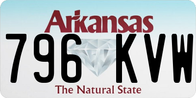 AR license plate 796KVW