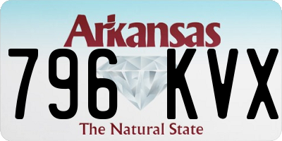 AR license plate 796KVX