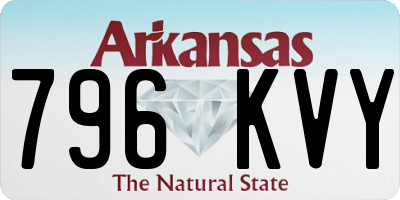 AR license plate 796KVY