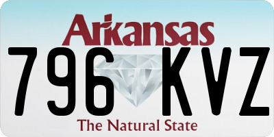 AR license plate 796KVZ