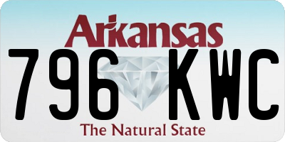 AR license plate 796KWC