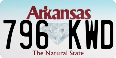 AR license plate 796KWD