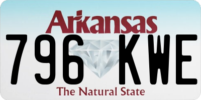 AR license plate 796KWE