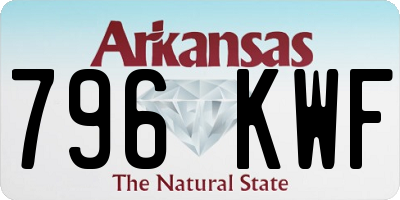 AR license plate 796KWF