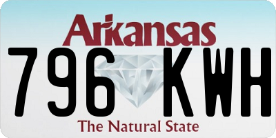 AR license plate 796KWH