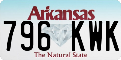 AR license plate 796KWK