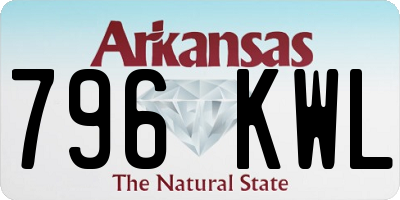 AR license plate 796KWL