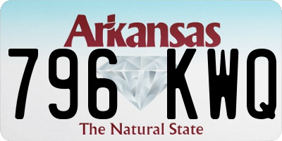 AR license plate 796KWQ