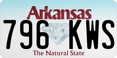 AR license plate 796KWS