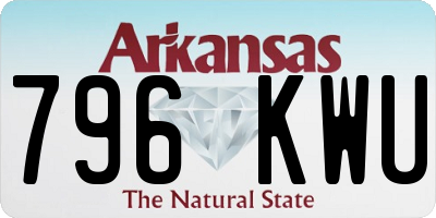 AR license plate 796KWU
