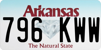AR license plate 796KWW