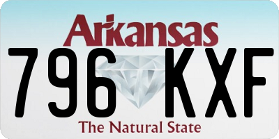 AR license plate 796KXF